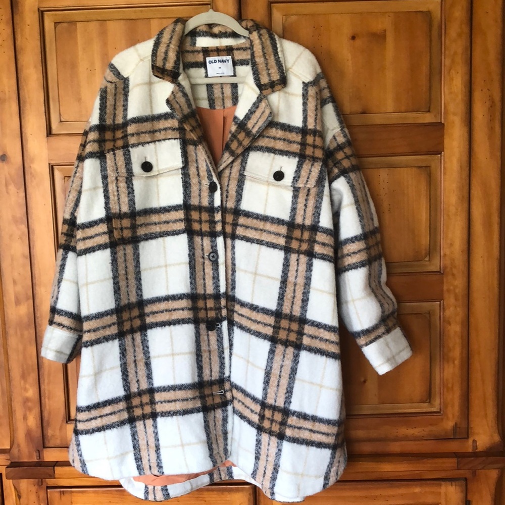 Old Navy NWT Womens plaid fleece Jacket size 3x